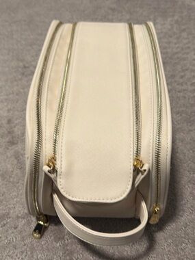 Amelie Luxury Double-Zip Travel Cosmetic Bag